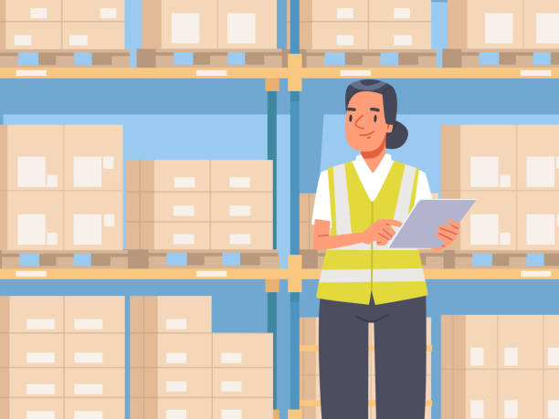 100+ Happy Warehouse Manager Stock Illustrations, Royalty-Free Vector