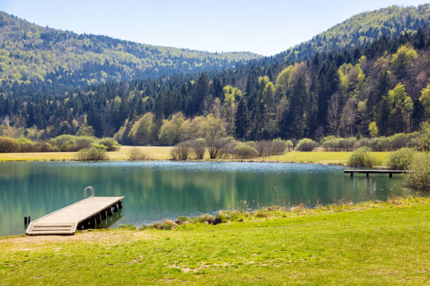 istock Lake Podpec (Podpesko jezero), Slovenia 1458428684