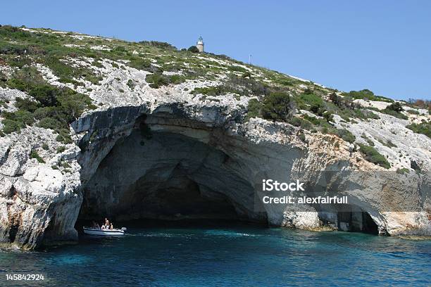 Boat Trip To Caves In Zakynthos Stock Photo - Download Image Now - Blue, Cave, Color Image