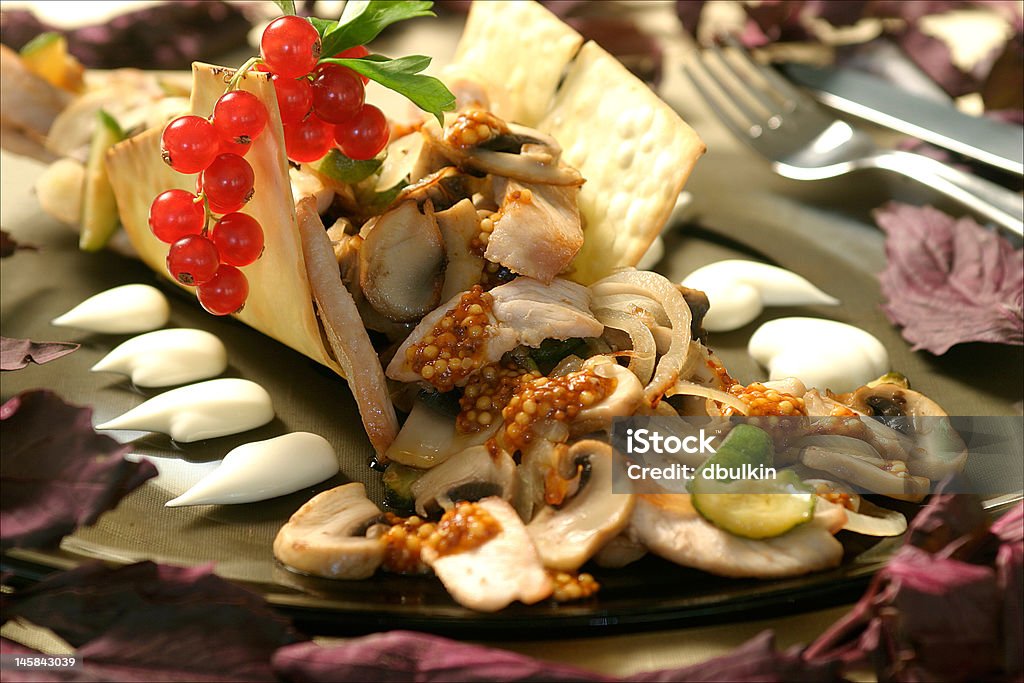 Salada de cogumelo - Foto de stock de Abóbora royalty-free