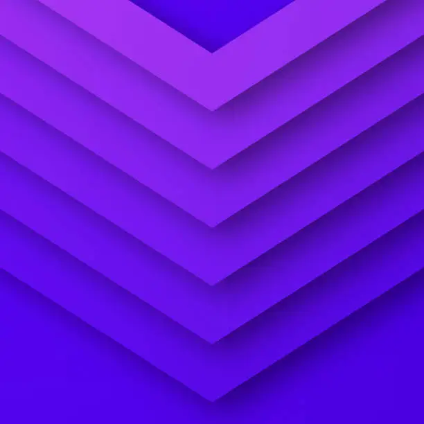 Vector illustration of Abstract design with geometric shapes and Purple gradients - Trendy background