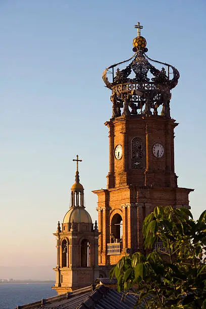 View of Our Lady of Guadalupe Cathedral, Puerto Vallarta, Mexico