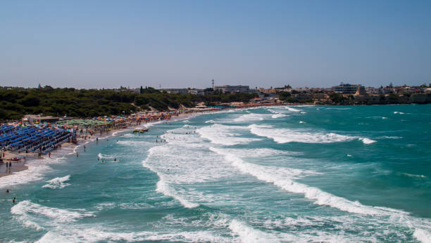 istock Torre dell'Orso beach in Lecce, Italy. 1458440936