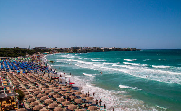 istock Torre dell'Orso beach in Lecce, Italy. 1458440941
