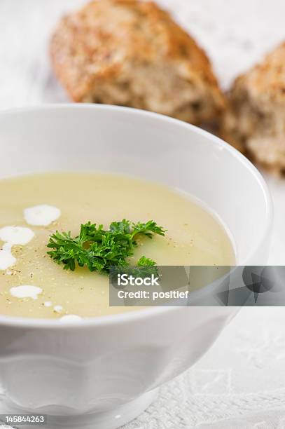 Foto de Tigela De Sopa De Aspargos e mais fotos de stock de Bebida - Bebida, Bege, Branco