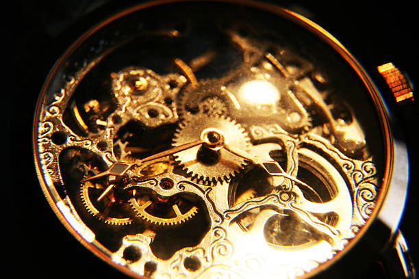 istock Time is ticking on a skeleton watch 145844729