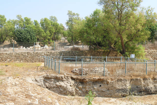 Old ruins in the park, Ashkelon, Israel