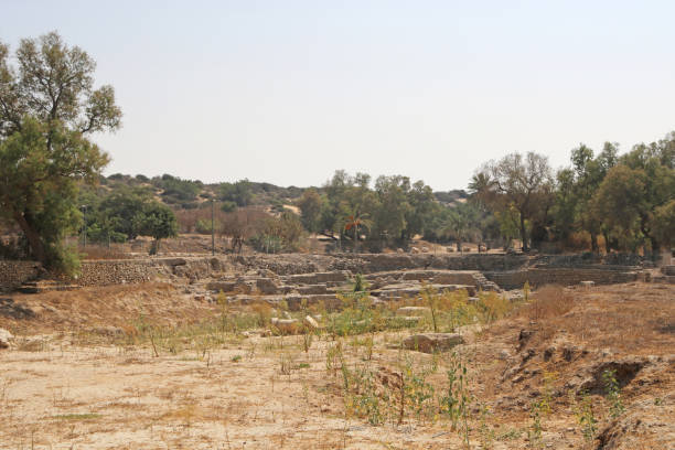 Old ruins in the park, Ashkelon, Israel