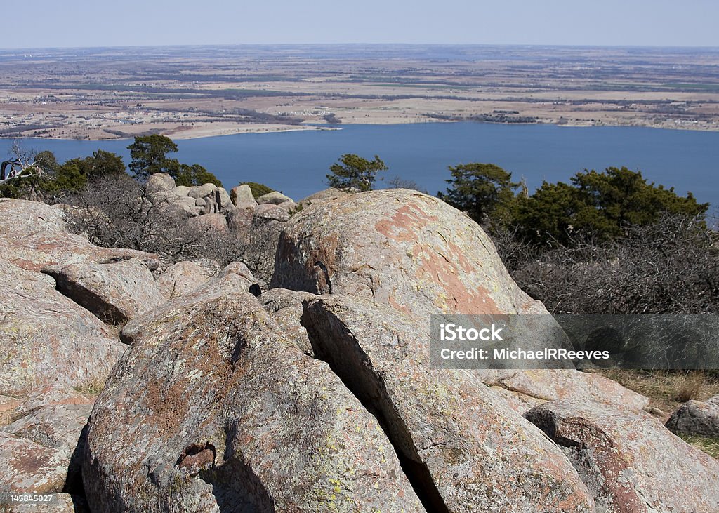 Vista del monte Scott de Oklahoma - Foto de stock de Agua libre de derechos