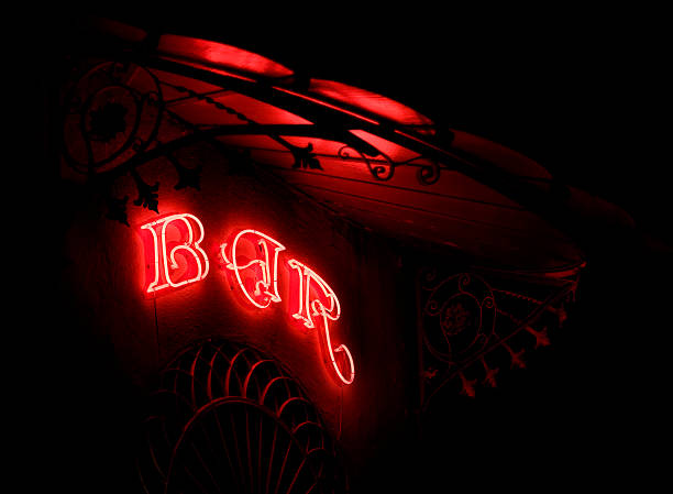 istock Bar neon in a modernist marquee 145845133