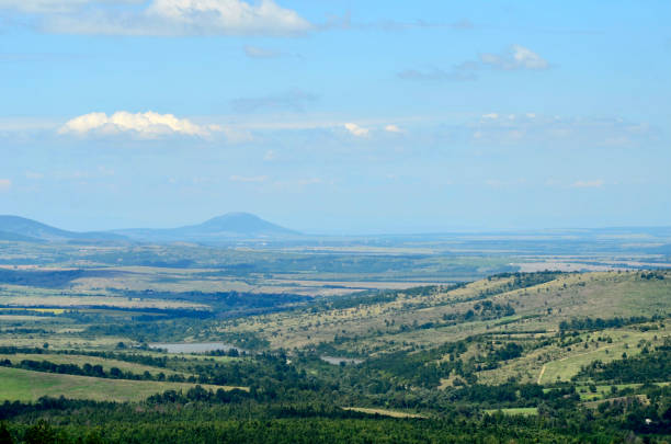 Mountain layers and green forests in Belogradchik