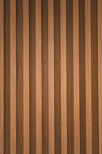 Wooden pattern Metal gate typically found on buildings