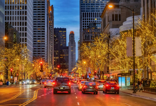 Traffic in Michigan Avenue