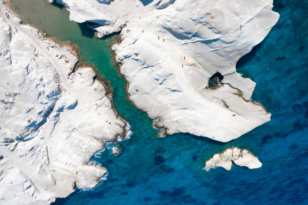 istock White chalk cliffs in Sarakiniko, Milos island, Cyclades, Greece 1458466932
