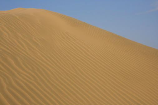 Desert Sand Dunes in the heart of the day.