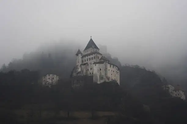 Castle in the fog