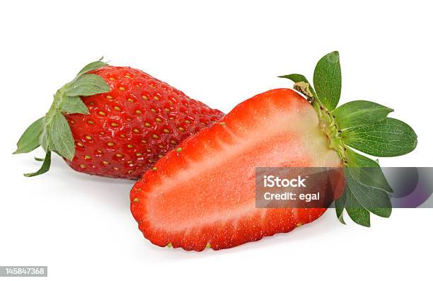 Strawberries Stock Photo - Download Image Now - Berry Fruit, Cross Section, Cut Out