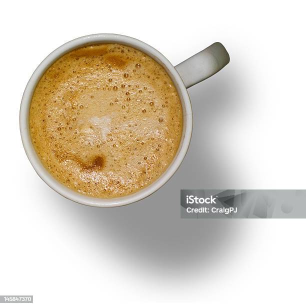 Isolated Mug Of Strong Coffee Stock Photo - Download Image Now - Breakfast, Cappuccino, Coffee - Drink