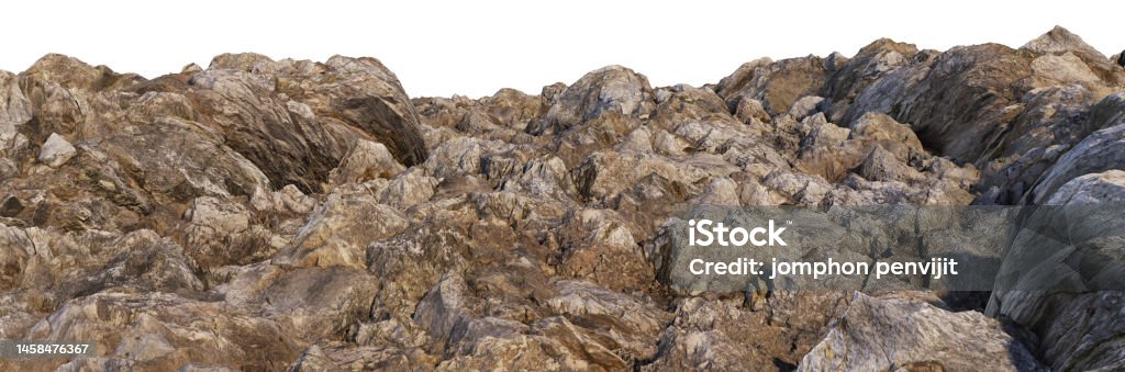 Jagged Rocks Background 3d Render Jagged Stone On White Background Stock Photo - Download Image ...