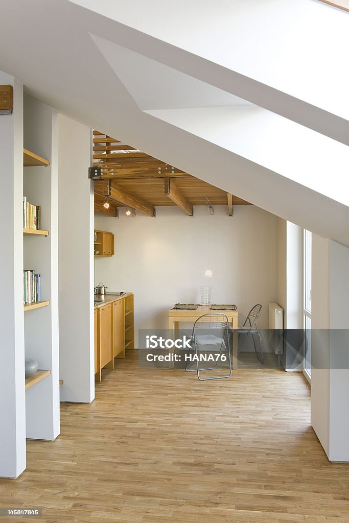 Cucina in stile loft - Foto stock royalty-free di Legno