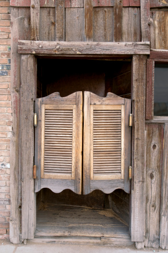 Old western saloon doors.