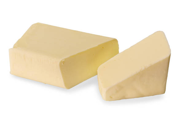 istock Block of butter cut 1458479940