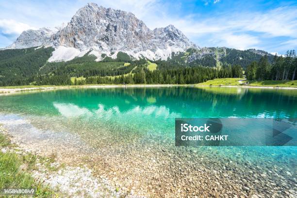 Ehrwalder Almsee Austria Stock Photo - Download Image Now - Alpspitze, Arrival, Austria