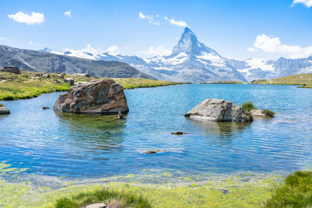 istock Matterhorn with Stellisee, Zermatt,  Switzerland 1458482957