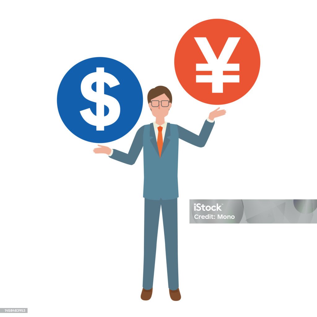 Strong Yen Weak Dollar Stock Illustration Download Image Now Adult strong-yen-weak-dollar-stock-illustration-download-image-now-adult