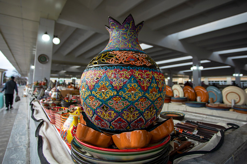 Creative ceramic work from Samarkand.
