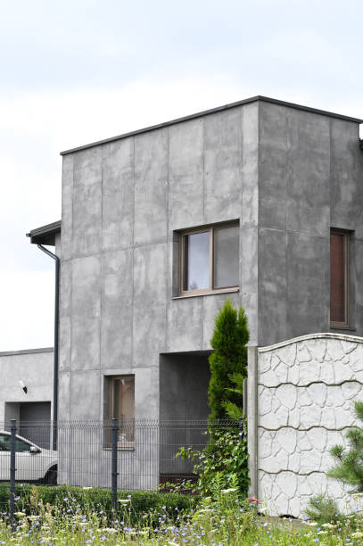 istock View of a modern private two storey hous under construction , modern house design. 1458488354