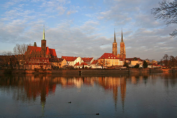 istock Sunset in Wroclaw, Poland 145848985