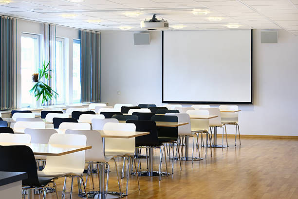 istock A large empty office room with wooden flooring 145849316