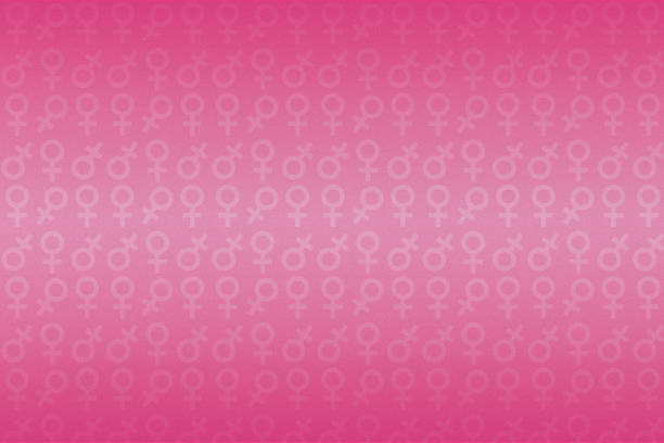 Pink background with feminine sign for lettering or template.