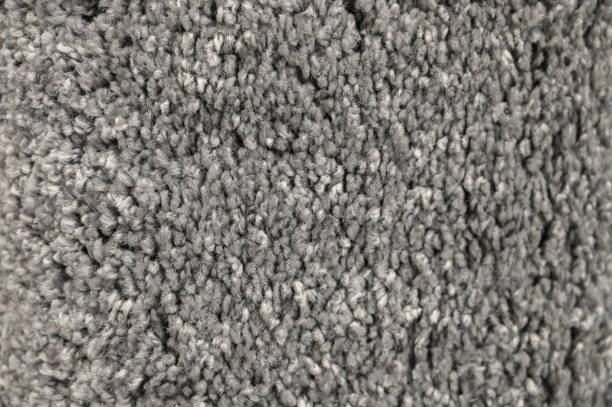 istock Gray shag carpet. Long pile carpet texture. 1458497294