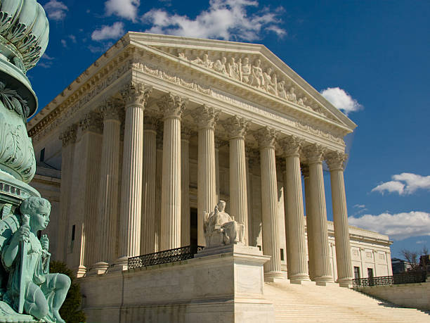 United States Supreme Court, Washington DC stock photo