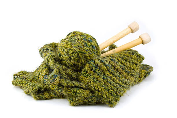 istock Scarf Kitting Project in Green 145850266