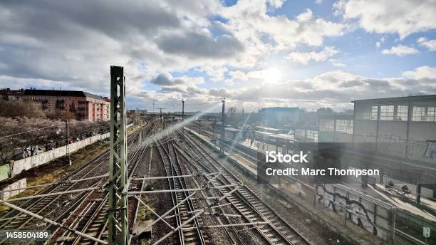 Train Station Bornholmer Straße Stock Photo - Download Image Now - Capital Cities, City, City Life