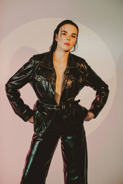 istock Fashion model in studio 1458505027