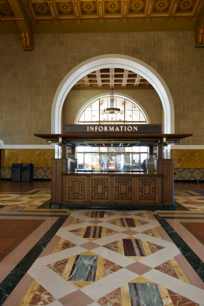 istock Information kiosk at the Union Station downtown 1458508857
