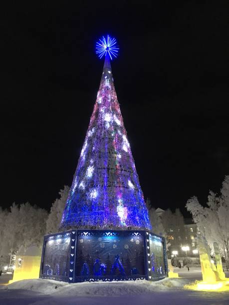 istock Christmas tree in the city square 1458510420