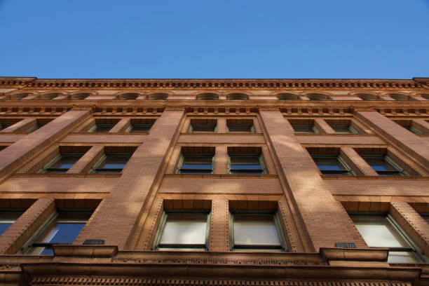 istock Vintage brick building in Los Angeles historic district 1458510712