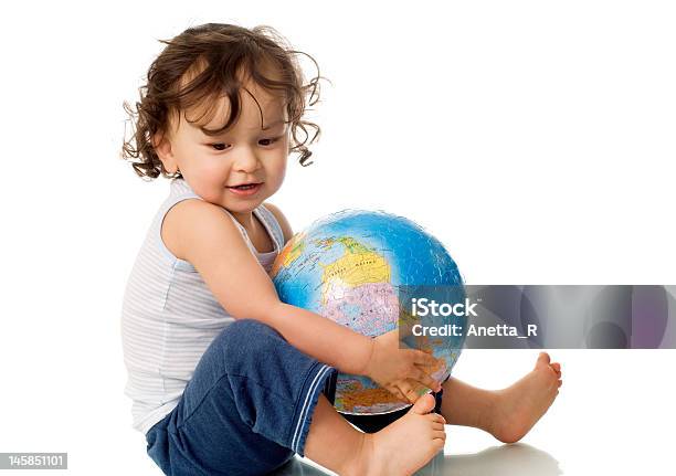 Baby Mit Welt Stockfoto und mehr Bilder von 12-23 Monate - 12-23 Monate, Kind, Planet