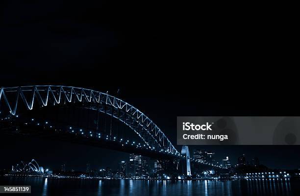 Sydney Harbour W Nocy Zoom Do Szczegółów - zdjęcia stockowe i więcej obrazów Australia - Australia, Bez ludzi, Chmura