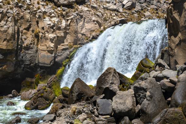 istock Pillones Waterfalls in Peruvian Andes 1458513350