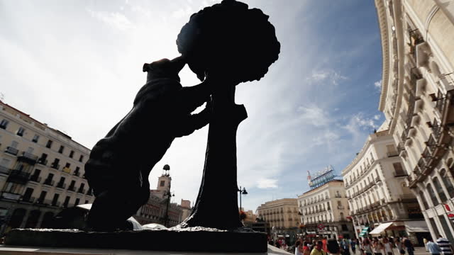 City life in Madrid, Spain: Puerta del Sol
