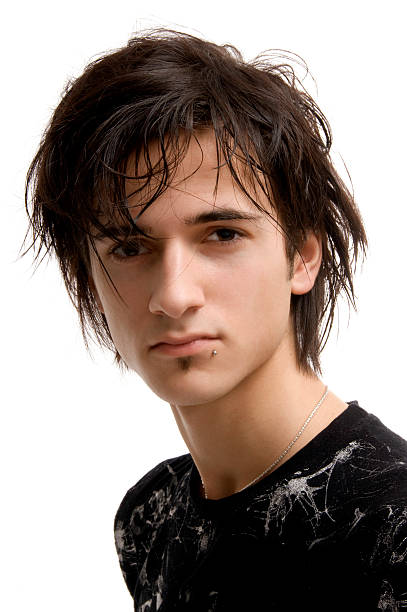boy young man portrait emo boy stock pictures, royalty-free photos & images