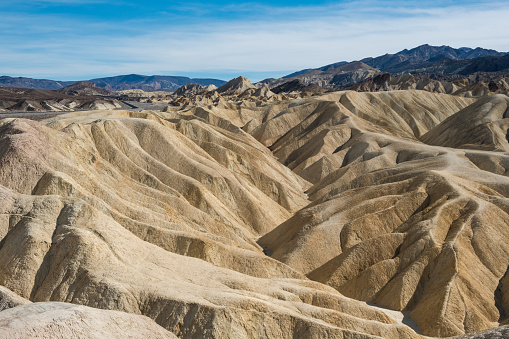 Desert hills at Zabriskie Point at Death Valley