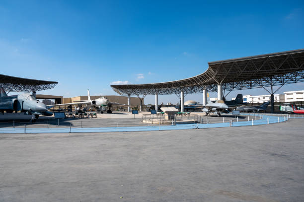 Display aircraft at the Egyptian Airforce Museum in Heliopolis, Cairo, Egypt.