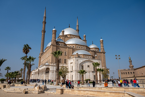 The Great Mosque of Muhammad Ali Pasha or Alabaster Mosque is a mosque situated in the Citadel of Cairo in Egypt and was commissioned by Muhammad Ali Pasha between 1830 and 1848